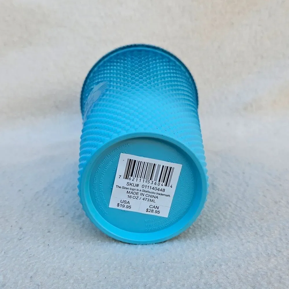 Starbucks Glacier Blue Ombre Gradient Studded Tumbler 16oz